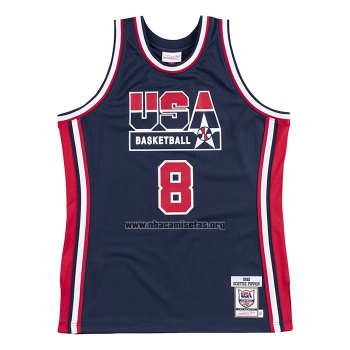 Camiseta USA 1992 Scottie Pippen NO 8 Negro